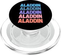 Funny Modern Repeated Text Design Aladdin PopSockets PopGrip per MagSafe