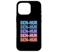 Funny Modern Repeated Text Design Ben-Hur Custodia per iPhone 16 Pro