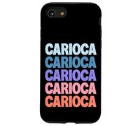 Funny Modern Repeated Text Design Carioca Rio de Janeiro Custodia per iPhone SE (2020) / 7 / 8