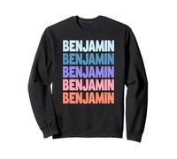 Funny Modern Repeated Text Design First Name Benjamin Felpa