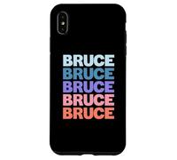 Funny Modern Repeated Text Design First Name Bruce Custodia per iPhone XS Max