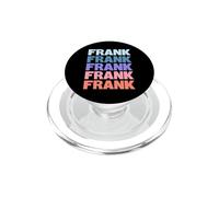 Funny Modern Repeated Text Design First Name Frank PopSockets PopGrip per MagSafe