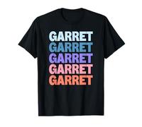 Funny Modern Repeated Text Design First Name Garret Maglietta