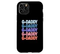 Funny Modern Repeated Text Design G-Daddy Grandpa Granddad Custodia per iPhone 11 Pro