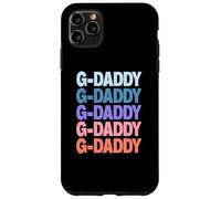 Funny Modern Repeated Text Design G-Daddy Grandpa Granddad Custodia per iPhone 11 Pro Max