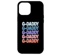 Funny Modern Repeated Text Design G-Daddy Grandpa Granddad Custodia per iPhone 12 Pro Max