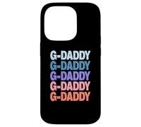Funny Modern Repeated Text Design G-Daddy Grandpa Granddad Custodia per iPhone 14 Pro