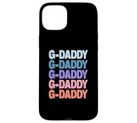 Funny Modern Repeated Text Design G-Daddy Grandpa Granddad Custodia per iPhone 15 Plus