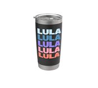 Funny Modern Repeated Text Design Lula Bicchiere termico in acciaio inox doppia parete