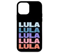 Funny Modern Repeated Text Design Lula Custodia per iPhone 12 mini