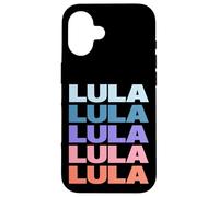 Funny Modern Repeated Text Design Lula Custodia per iPhone 16