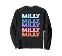 Funny Modern Repeated Text Design Milly Felpa