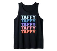 Funny Modern Repeated Text Design Taffy Cardiff Wales Canotta