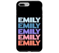 Funny Modern Repetitive Text Design First Name Emily Custodia per iPhone 7 Plus/8 Plus