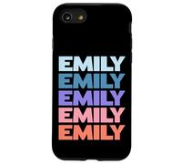 Funny Modern Repetitive Text Design First Name Emily Custodia per iPhone SE (2020) / 7/8