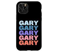Funny Modern Repetitive Text Design First Name Gary Custodia per iPhone 11 Pro