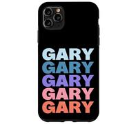 Funny Modern Repetitive Text Design First Name Gary Custodia per iPhone 11 Pro Max