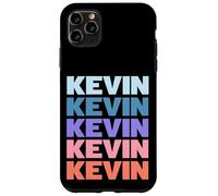 Funny Modern Repetitive Text Design First Name Kevin Custodia per iPhone 11 Pro Max