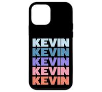 Funny Modern Repetitive Text Design First Name Kevin Custodia per iPhone 12 mini