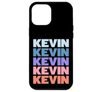 Funny Modern Repetitive Text Design First Name Kevin Custodia per iPhone 12 Pro Max