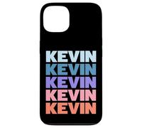 Funny Modern Repetitive Text Design First Name Kevin Custodia per iPhone 13