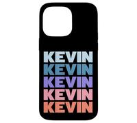 Funny Modern Repetitive Text Design First Name Kevin Custodia per iPhone 14 Pro Max