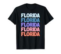 Funny Modern Repetitive Text Design Florida Maglietta