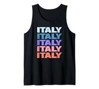 Funny Modern Repetitive Text Design Italy Europe Canotta