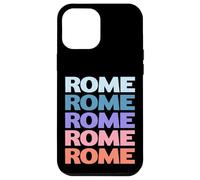 Funny Modern Repetitive Text Design Rome Italy Custodia per iPhone 12 Pro Max