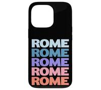 Funny Modern Repetitive Text Design Rome Italy Custodia per iPhone 13 Pro