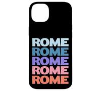 Funny Modern Repetitive Text Design Rome Italy Custodia per iPhone 14 Plus