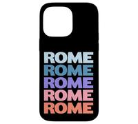 Funny Modern Repetitive Text Design Rome Italy Custodia per iPhone 14 Pro Max