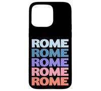 Funny Modern Repetitive Text Design Rome Italy Custodia per iPhone 15 Pro Max