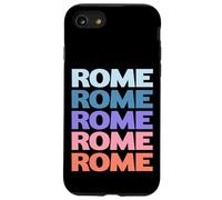 Funny Modern Repetitive Text Design Rome Italy Custodia per iPhone SE (2020) / 7/8