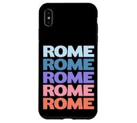 Funny Modern Repetitive Text Design Rome Italy Custodia per iPhone XS Max