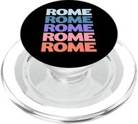Funny Modern Repetitive Text Design Rome Italy PopSockets PopGrip per MagSafe