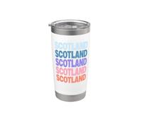 Funny Modern Repetitive Text Design Scotland Edinburgh Bicchiere termico in acciaio inox doppia parete