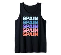 Funny Modern Repetitive Text Design Spain Spaniard Europe Canotta