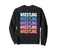 Funny Modern Repetitive Text Design Wrestling Wrestler Felpa