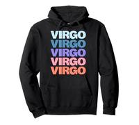 Funny Modern Repetitive Text Design Zodiac Virgo Felpa con Cappuccio