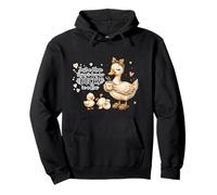 Funny Mom Just a Mom Trying to Keep Her Ducks Humor Felpa con Cappuccio