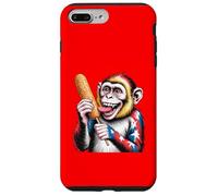 FUNNY MONKEY MANGIA WEINER CELEBRA L'INDIPENDENZA DELL'AMERICA Custodia per iPhone 7 Plus/8 Plus