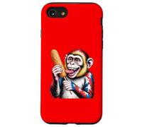 FUNNY MONKEY MANGIA WEINER CELEBRA L'INDIPENDENZA DELL'AMERICA Custodia per iPhone SE (2020) / 7/8