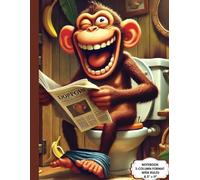Funny Monkey Notebook - 2 Column Wide Ruled Shorthand for Writing, Note-Taking, and Dictation | 8.5 x 11 in, 150 Pages: Hilarious Comic Cover with ... for Students, Writers, Office Gag Gifts & H