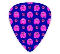 Funny Monster Fore e Fabric Guitar Plettri 12 confezioni - Variety Plettri per chitarra Plettri sottili, medi, pesanti 0 .46/0,71/0,96 mm