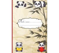 Funny Mood state cute panda Notebook for Kids girls boys teens and students: Good idea for Workbook and Home School Ruled paper