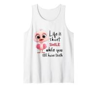 Funny Motivational Life Is Short Colorful Cute Bird Humor Canotta