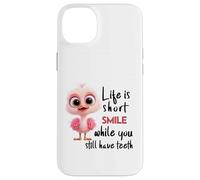 Funny Motivational Life Is Short Colorful Cute Bird Humor Custodia per iPhone 14 Plus
