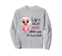 Funny Motivational Life Is Short Colorful Cute Bird Humor Felpa