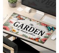 Funny Mouse Pads For Work The Garden: My Happy Place Tappetino per mouse divertente tappetino per mouse divertente tappetino per mouse